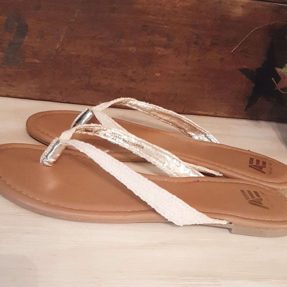 2 for $10 American Eagle, sandal, new, sz.10, lace - Picture 7 of 9